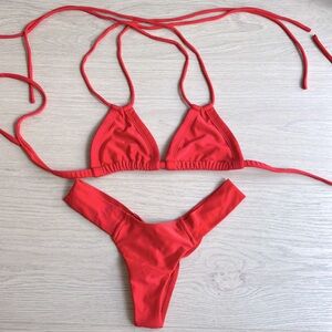 Small Montce Swim Red bikini *like new*